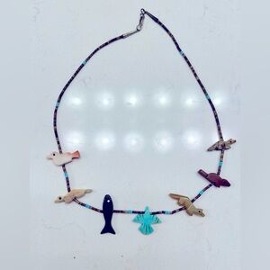 Fetish necklace. Authentic, purchased at an Indian reservation in Arizona.  16”